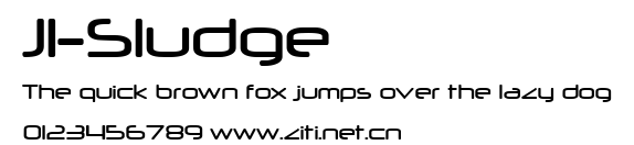 JI-Sludge.ttf字體轉換器圖片