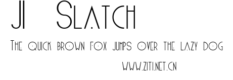 JI-Slatch.ttf字體轉換器圖片