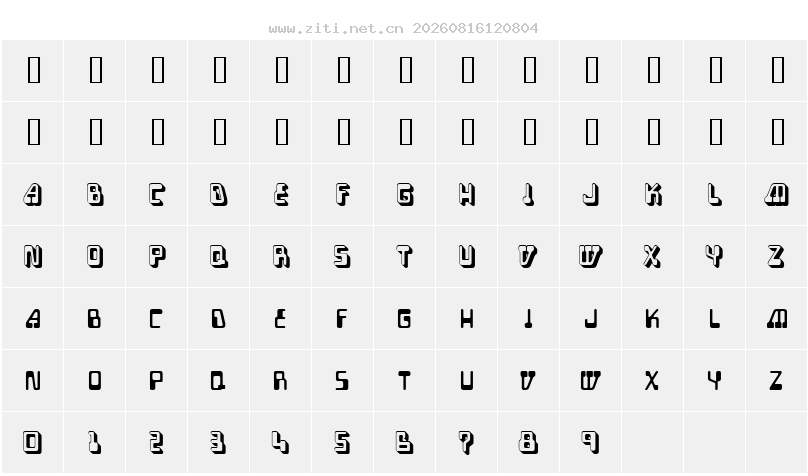 字符映射圖