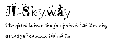 JI-Skyway.ttf字體轉換器圖片