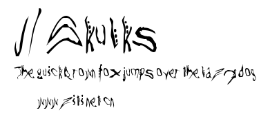 JI-Skulks.ttf字體轉換器圖片