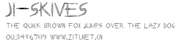 JI-Skives.ttf字體轉換器圖片