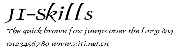 JI-Skills.ttf字體轉換器圖片