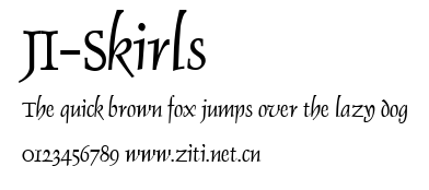 JI-Skirls.ttf字體轉換器圖片