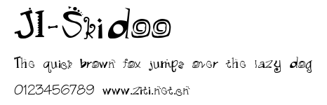 JI-Skidoo.ttf字體轉換器圖片