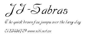 JI-Sabras.ttf字體轉換器圖片