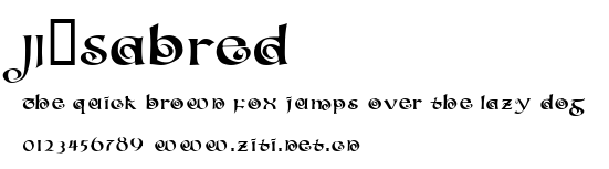 JI-Sabred.ttf字體轉換器圖片
