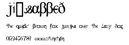 JI-Sabbed.ttf字體轉換器圖片