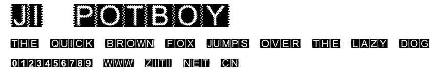 JI-Potboy.ttf字體轉換器圖片