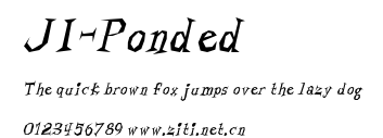 JI-Ponded.ttf字體轉換器圖片