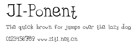 JI-Ponent.ttf字體轉換器圖片