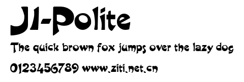 JI-Polite.ttf字體轉換器圖片