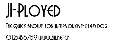 JI-Ployed.ttf字體轉換器圖片