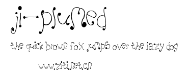 JI-Plumed.ttf字體轉換器圖片