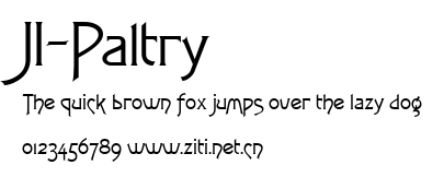 JI-Paltry.ttf字體轉換器圖片