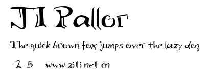 JI-Pallor.ttf字體轉換器圖片
