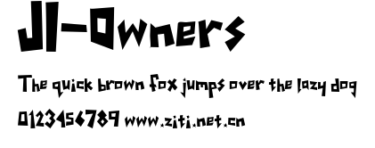 JI-Owners.ttf字體轉換器圖片