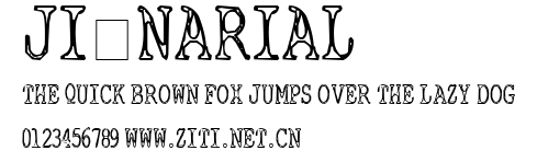 JI-Narial.ttf字體轉換器圖片
