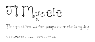 JI-Mycele.ttf字體轉換器圖片