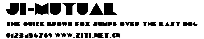 JI-Mutual.ttf字體轉換器圖片
