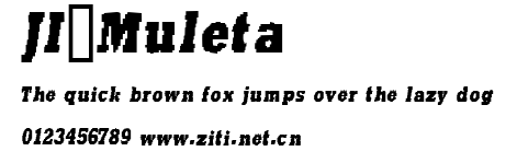 JI-Muleta.ttf字體轉換器圖片