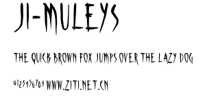 JI-Muleys.ttf字體轉換器圖片