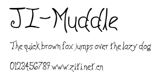 JI-Muddle.ttf字體轉換器圖片