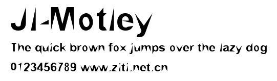 JI-Motley.ttf字體轉換器圖片