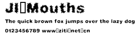 JI-Mouths.ttf字體轉換器圖片