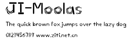 JI-Moolas.ttf字體轉換器圖片