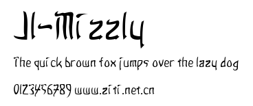 JI-Mizzly.ttf字體轉換器圖片