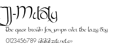 JI-Mildly.ttf字體轉換器圖片