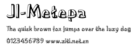 JI-Metepa.ttf字體轉換器圖片