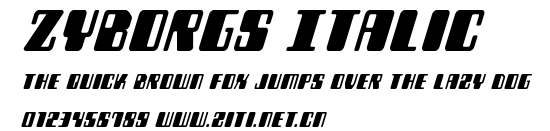Zyborgs Italic.ttf