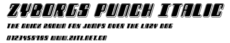 Zyborgs Punch Italic.ttf