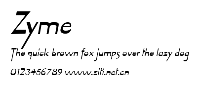 Zyme.ttf字體轉換器圖片
