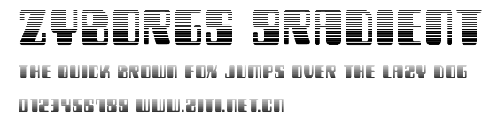 Zyborgs Gradient.ttf字體轉換器圖片