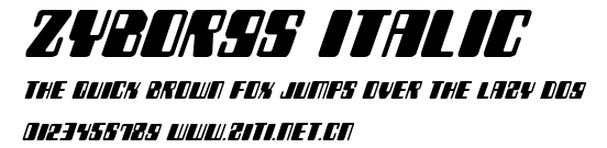 Zyborgs Italic.ttf