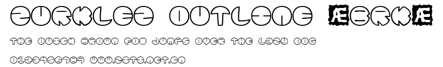 Zurklez Outline (BRK).ttf字體轉換器圖片