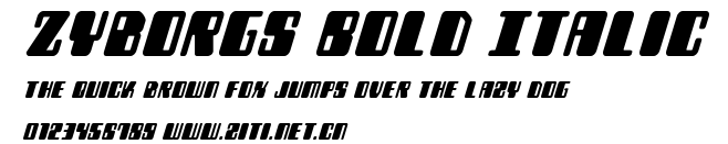 Zyborgs Bold Italic.ttf