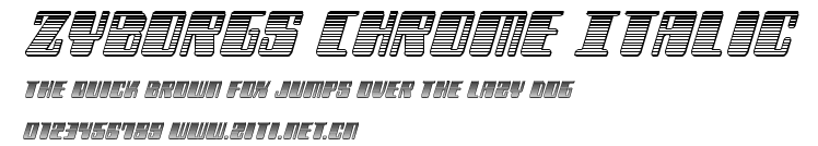 Zyborgs Chrome Italic.ttf