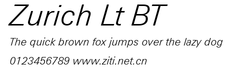Zurich Lt BT.ttf