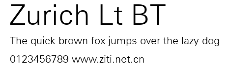 Zurich Lt BT.ttf