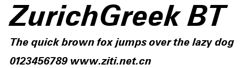 ZurichGreek BT.ttf