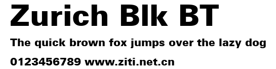Zurich Blk BT.ttf