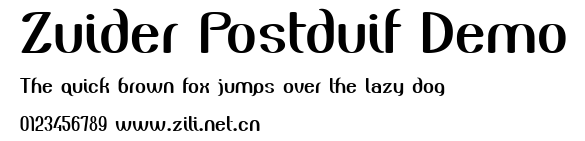 Zuider Postduif Demo.ttf字體轉換器圖片