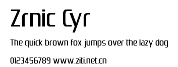 Zrnic Cyr.ttf字體轉換器圖片