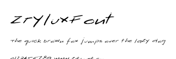 ZryluxFont.ttf字體轉換器圖片