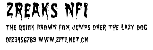 Zreaks NFI.otf