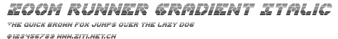 Zoom Runner Gradient Italic.ttf